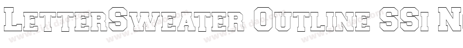 LetterSweater Outline SSi Normal字体转换